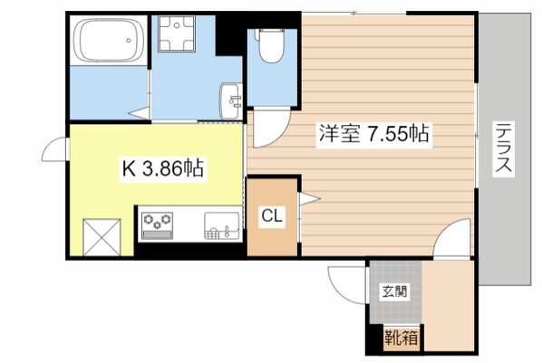 LA・VILLA五箇荘の物件間取画像